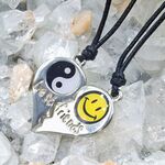 Best Friends Heart Pendant