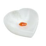 Selenite Heart Crystal Gem Bowl