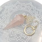 Rose Quartz Dowsing Pendulum
