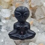 Obsidian Meditating Alien