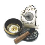 Mandala Engraved Singing Bowl Gift Set