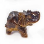 Tiger Eye Crystal Elephant