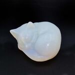 Opalite Crystal Cat Sleeping Figure