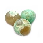 Green Moonstone Round Tumble Stones