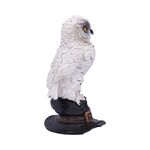 Soren White Horned Owl Perched on a Witches Hat Figurine