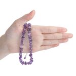 Amethyst Chip Necklace 18 inch