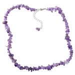 Amethyst Chip Necklace 18 inch