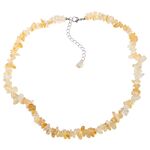 Citrine Chip Necklace 18 inch