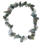 Green Moss Agate Chip Bracelet