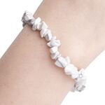 White Howlite Chip Bracelet