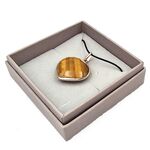 Tigers Eye Heart Pendant Surround Mount