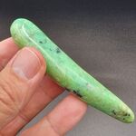 9.8cm long x 1.8cm wide. 44grams. Dark Chrysoprase