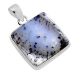 Merlinite Dendritic Opal Pendant No670