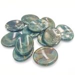 Moss Agate Crystal Worry Stones