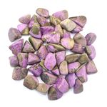 Purple Stichtite with Serpentine Tumble Stones