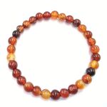 Carnelian 6mm Bead Bracelet Bots