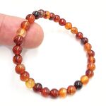 Carnelian 6mm Bead Bracelet Bots