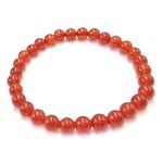 Carnelian 6mm Bead Bracelet Grade AA