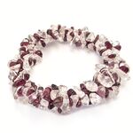 Garnet Triple Chip Bracelet