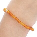 Carnelian 4mm Bead Bracelet