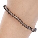 Smoky Quartz Beaded Bracelet 4mm