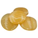 Orange Calcite Palm Stones