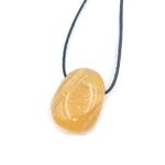 Side Drilled Orange Calcite Tumble Stones