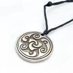 Celtic Spiral Circle Knot Pendant
