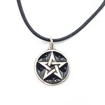 Black Pentagram Pendant 2cm