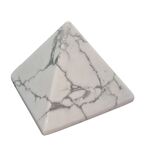 White Howlite Pyramid 4cm wide