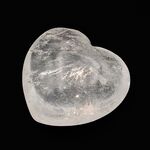 Quartz Crystal Puff Heart 40mm