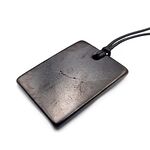 Shungite Large Rectangle Pendant with Cord