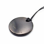 Shungite Round Pendant with Cord