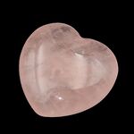 Rose Quartz Puff Heart 45mm