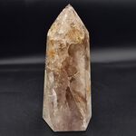 Smoky Elestial Point Polished Quartz Crystal #E5