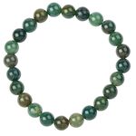 Green Moss Agate Beaded Bracelet