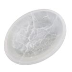 Large Oval Selenite Crystal Gem Bowl 20cm