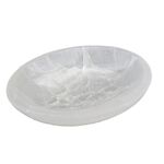 Large Oval Selenite Crystal Gem Bowl 20cm