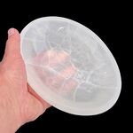 Large Oval Selenite Crystal Gem Bowl 20cm