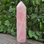Large Rose Quartz Point, Polished L10