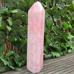Large Rose Quartz Point, Polished L10