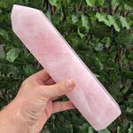 Large Rose Quartz Point, Polished L10