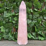 Large Rose Quartz Point, Polished L11