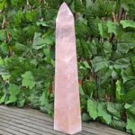 Large Rose Quartz Point, Polished L11