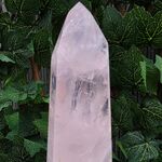 Large Rose Quartz Point, Polished L11