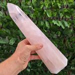Large Rose Quartz Point, Polished L11