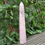 Large Rose Quartz Point, Polished L12