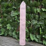 Large Rose Quartz Point, Polished L13