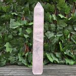Large Rose Quartz Point, Polished L13