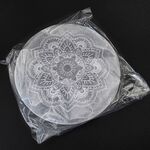 Selenite Plate Flower Mandala 10cm